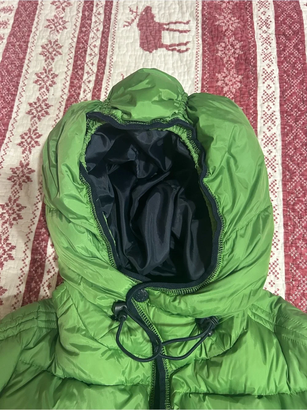 Girl’s Replay Bright Green Puff Jacket L. EUC.